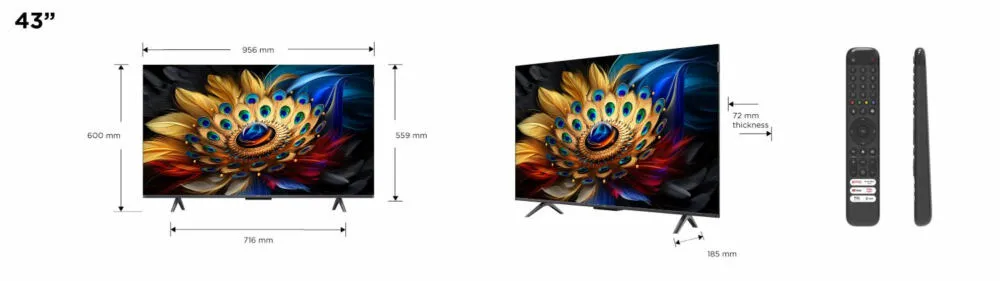 TCL 43C655 43 inç 4K Ultra HD QLED TV Thumbnail 1