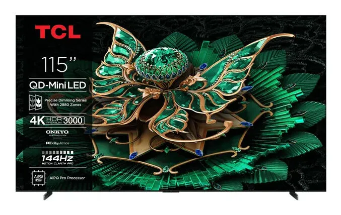 TCL 115C7K-UK 2,92 m (115") 4K Ultra HD Smart Wi-Fi Siyah TV Televizyon (TV)