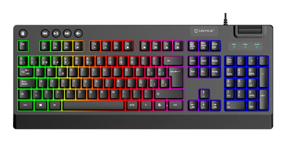 UNYKAch Nova 4in1 ES UK594008 RGB Oyuncu Klavyesi Thumbnail 2