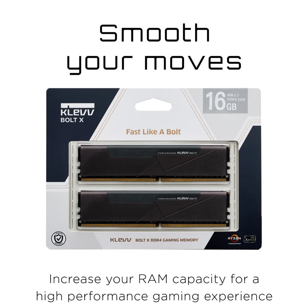 Klevv BOLT X 16 GB KD48GU880-32A160U (2x8GB) DDR4 3200 MHz DIMM RAM Bellek Thumbnail 8