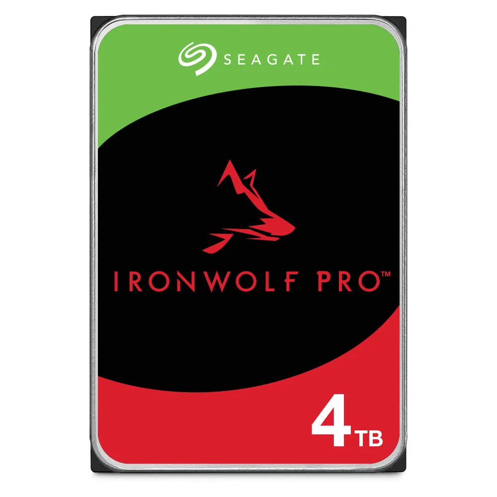 Seagate IronWolf Pro ST4000NE001 4 PACK sabit disk sürücüsü 4 TB 7200 RPM 256 MB 3.5" Serial ATA III