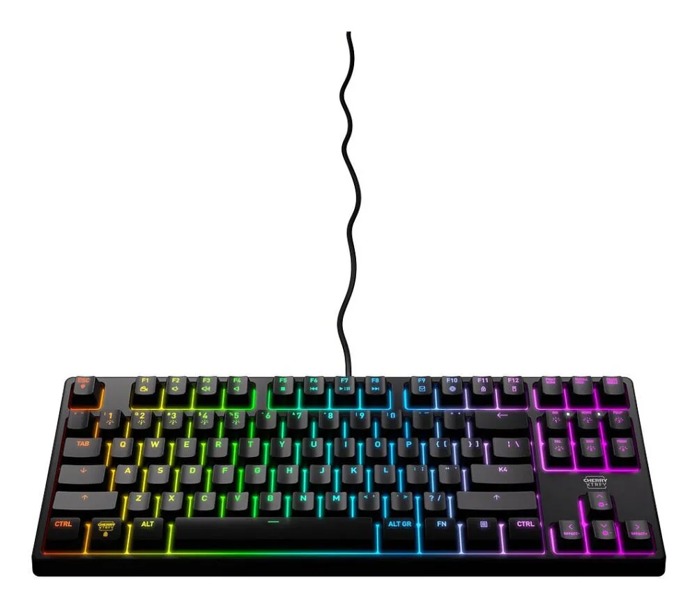 CHERRY XTRFY K4V2 RGB TKL CX-K4V2-RGB-TKL-R-ES Mekanik Oyuncu Klavyesi Thumbnail 1