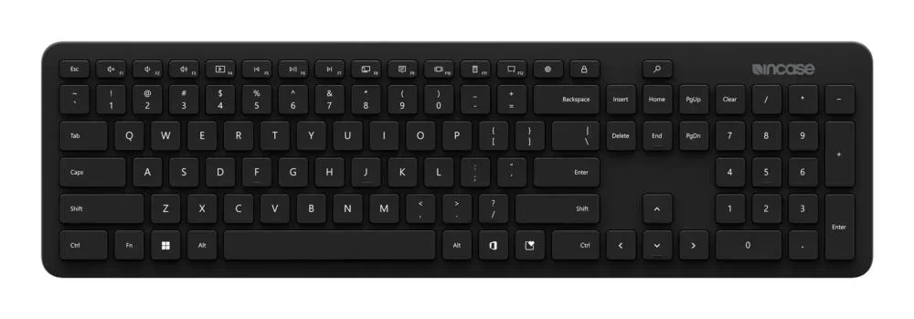 Incase Designed by Microsoft Bluetooth Keyboard Evrensel QWERTY İngilizce Siyah Klavye