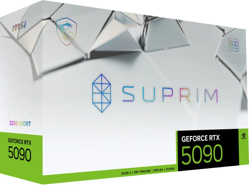 MSI GEFORCE RTX 5090 32G SUPRIM SOC GDDR7 Ekran Kartı Thumbnail 1