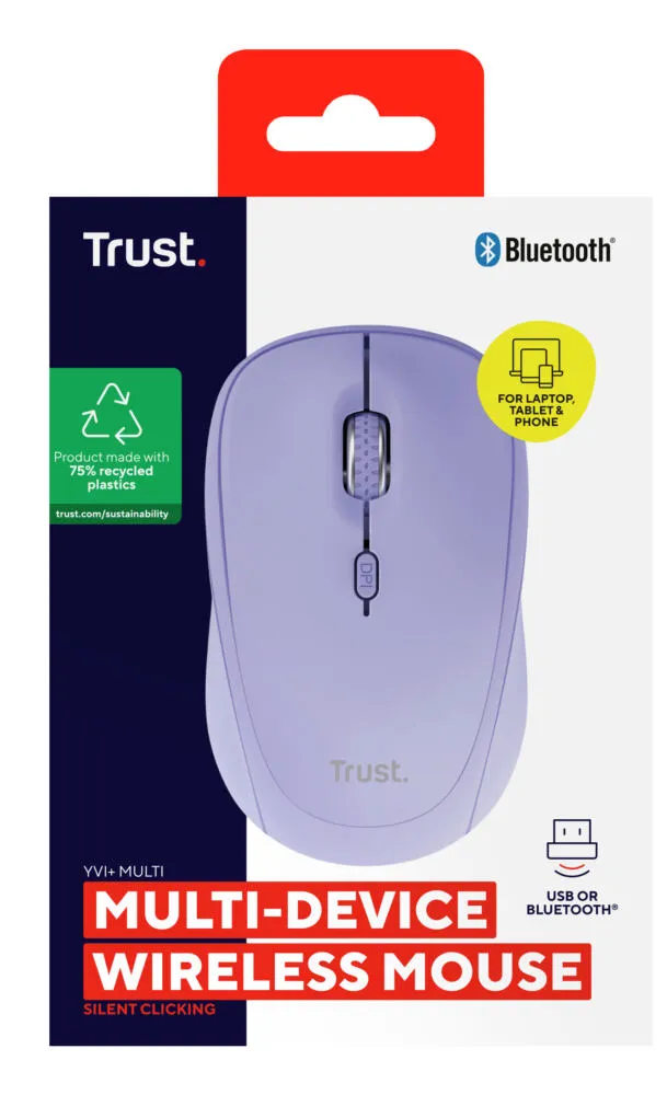 Trust Yvi+ 25583 1600 DPI Bluetooth Kablosuz Mouse Thumbnail 10