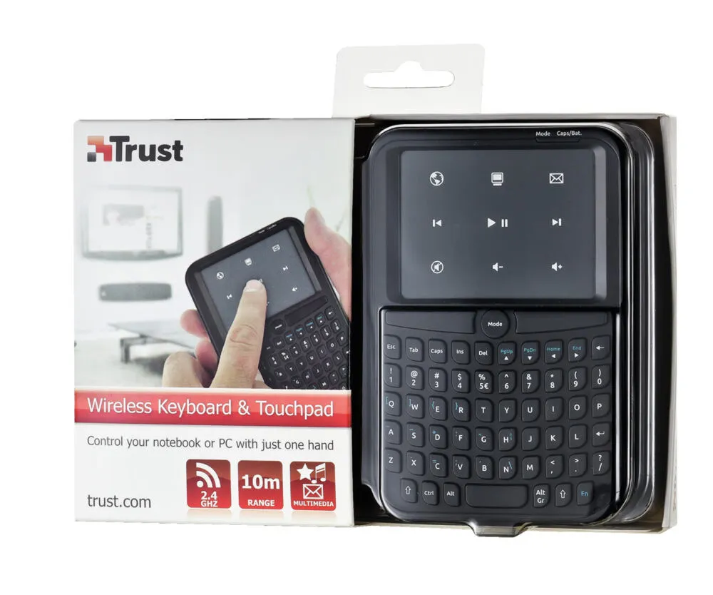 Trust Handheld Wireless Keyboard & Touchpad 17930 Klavye Thumbnail 5