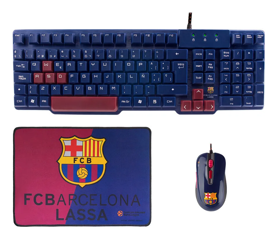 Mars Gaming MCPMVPBC Fare dahil Oyun USB QWERTY İspanyolca Bordo, Lacivert Oyuncu Klavyesi