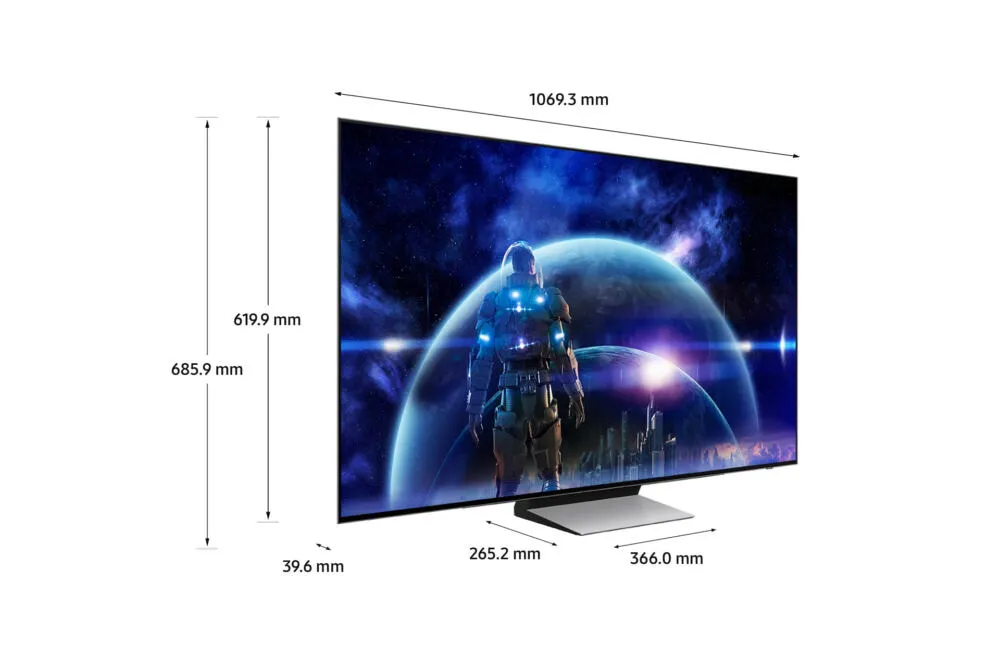 Samsung F-48S93DS50B 4K Ultra HD Smart Wi-Fi Karbon, Gümüş TV Thumbnail 3