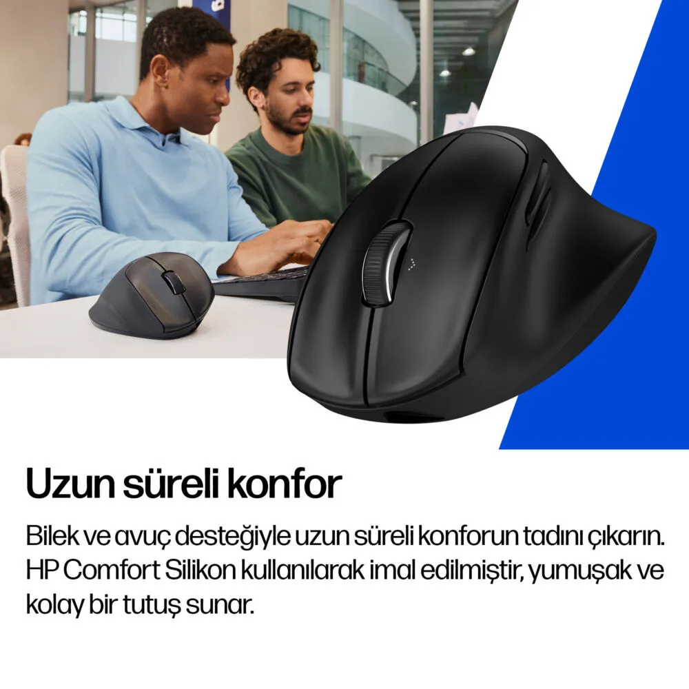 HP Tilt Ergonomik 725M BH0Z5AA 6000 DPI Bluetooth Kablosuz Mouse Thumbnail 5