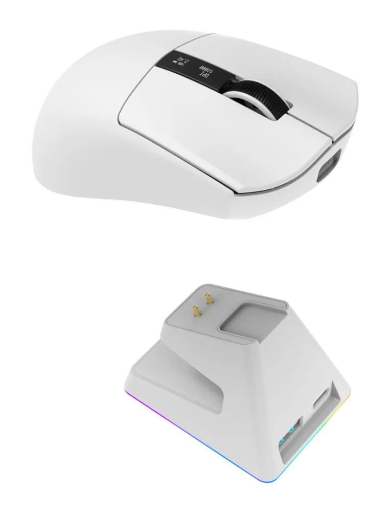 Oniverse Vanguard ONIMOUS1DOCK-PC-WHT 12000 DPI Bluetooth Oyuncu Faresi Thumbnail 10
