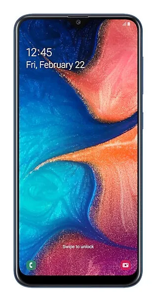 Samsung Galaxy A20 SM-A205F 16,3 cm (6.4") Çift SIM 4G USB C Tipi 3 GB 32 GB 4000 mAh Mavi Akıllı Telefon Cep Telefonu