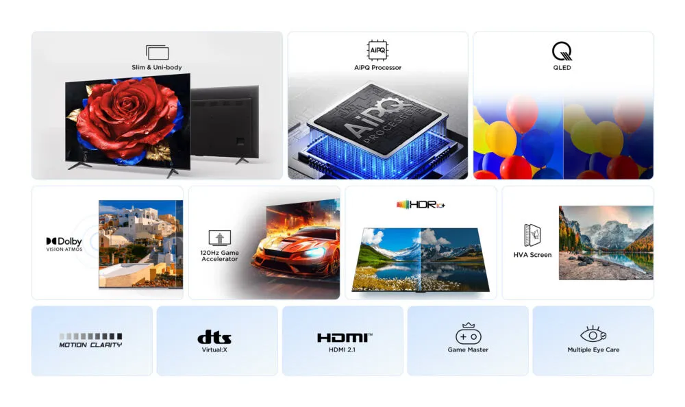 TCL 85P7K 85 inç 4K Ultra HD QLED TV Thumbnail 10