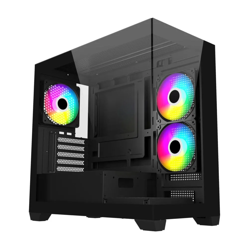 FSP S340-BA bilgisayar muhafazası Midi Dikey (Tower) Siyah Kas