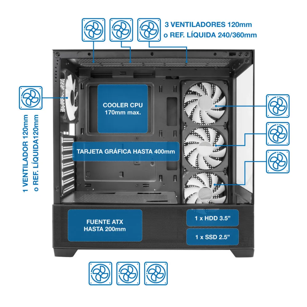 CoolBox GA250 Vision COO-CHA-GA250-0 Thumbnail 2