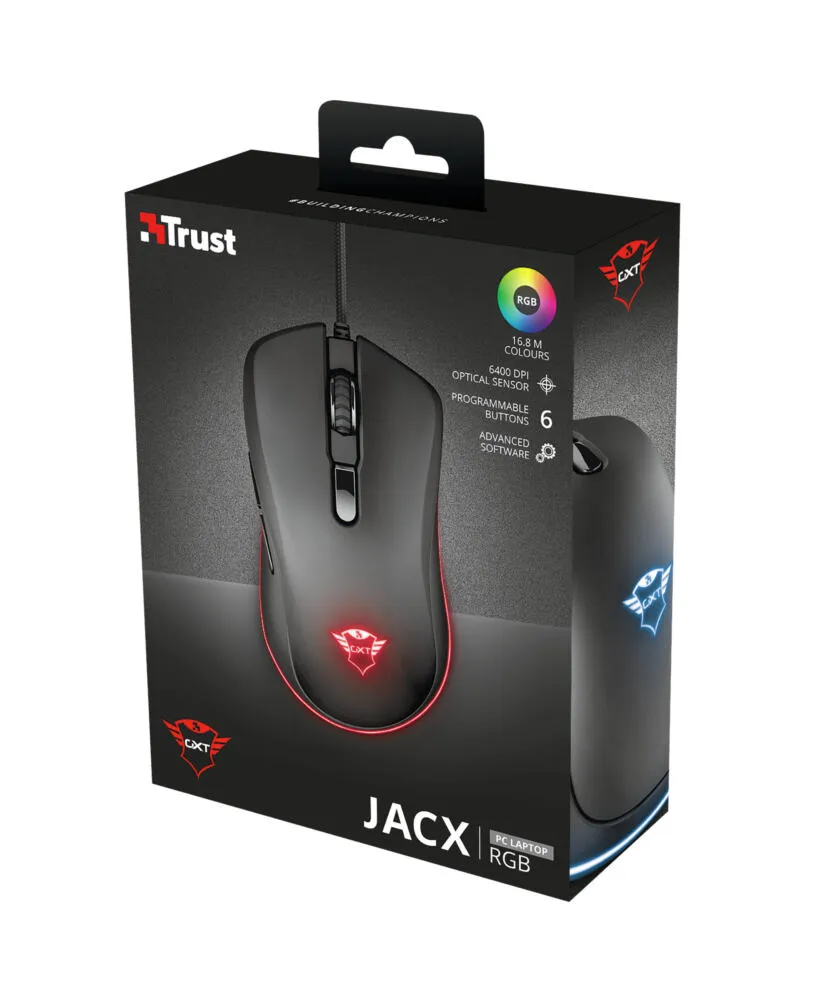 Trust GXT 930 Jacx 23575 6400 DPI Oyuncu Faresi Thumbnail 8