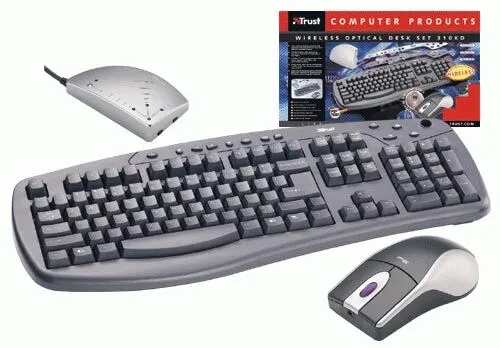 Trust Wireless Optical Desk Set 310KD, BE 13003 Klavye & Mouse Seti Thumbnail 1