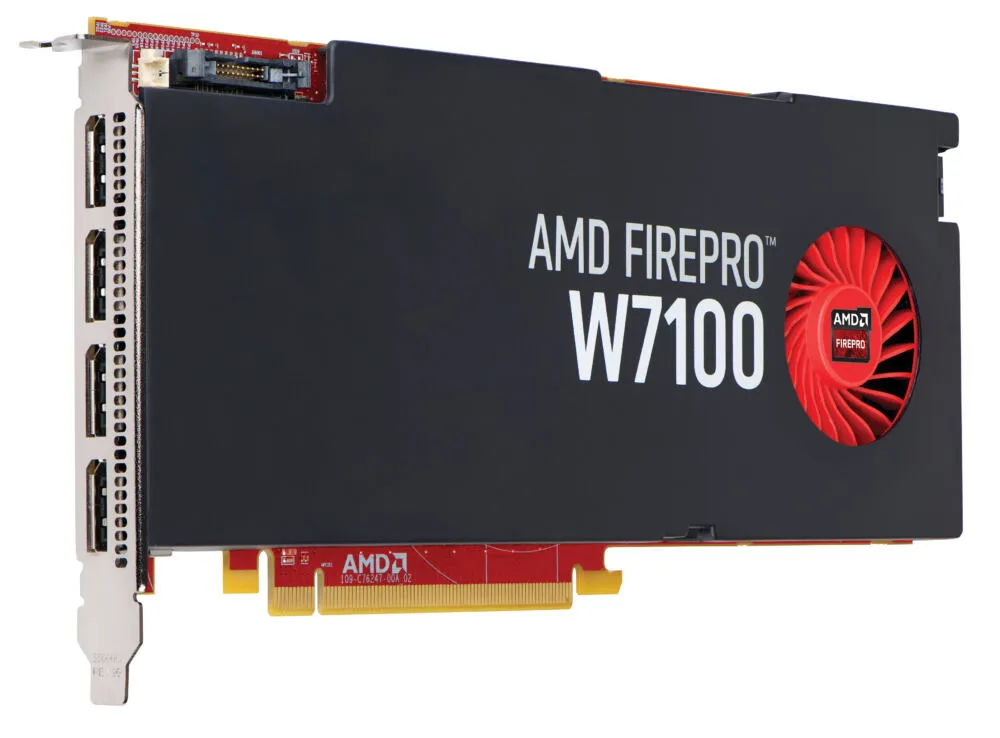 HP AMD FirePro W7100 8 GB Grafik Kartı J3G93AA Ekran GDDR5 Thumbnail 3