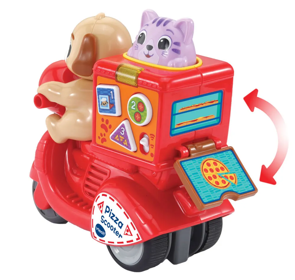 VTech Baby Press & Go Pizza Scooter Thumbnail 2