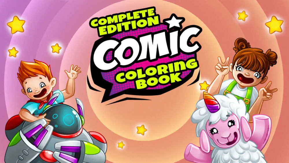 Nintendo Comic Coloring Book - Complete Edition Flemenkçe, İngilizce, Fransızca, Almanca, İtalyan, Japonca, Korece, Portekizce, Rusça, İspanyol Nintendo Switch Oyun