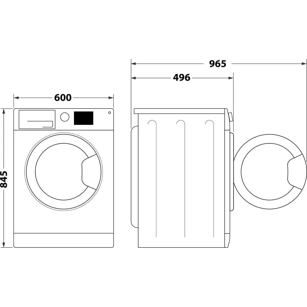 Whirlpool WAM 762W IT 859991730280 7 kg 1200 Devir Çamaşır Makinesi Thumbnail 12