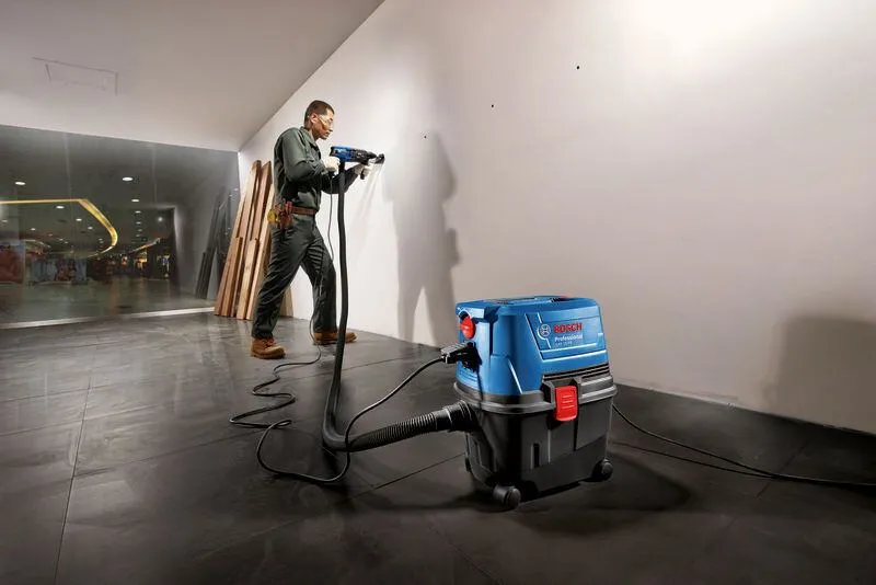 Bosch GAS 15 PS Professional 15 l Silindir vakum Kuru 1100 W Toz torbası Thumbnail 4