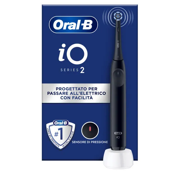 Oral-B iO 2 Yetişkin Döner diş fırçası Siyah Şarjlı Diş Fırçaları