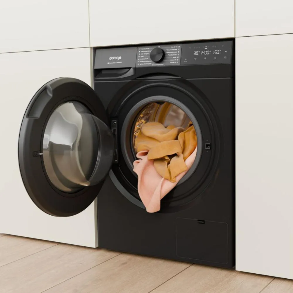 Gorenje W53G494A1P1B çamaşır makinesi Önden yüklemeli 9 kg 1400 RPM Siyah Thumbnail 3