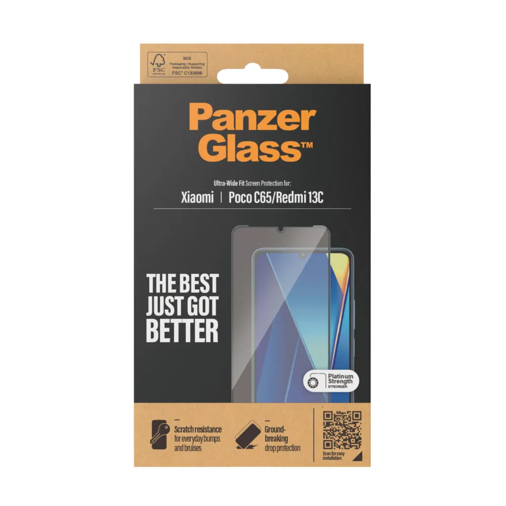 PanzerGlass® Screen Protector Xiaomi Redmi 13C | Ultra-Wide Fit 8073 Thumbnail 3