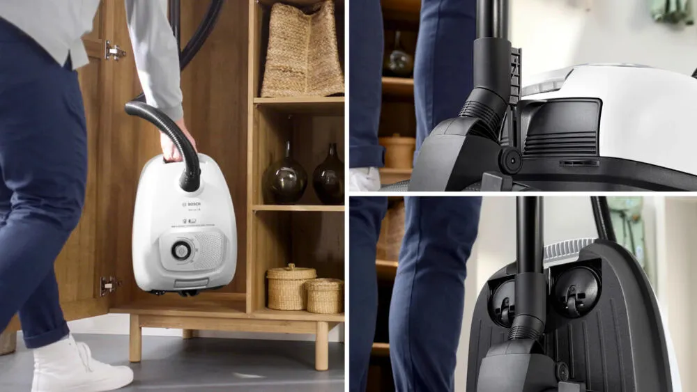 Bosch BGB41WH1 elektrik süpürgesi 4 l Silindir vakum Kuru 600 W Toz torbası Thumbnail 2