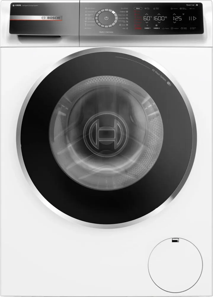 Bosch Serie 8 WGB256A0BY çamaşır makinesi Önden yüklemeli 10 kg 1509 RPM Beyaz Çamaşır Makineleri