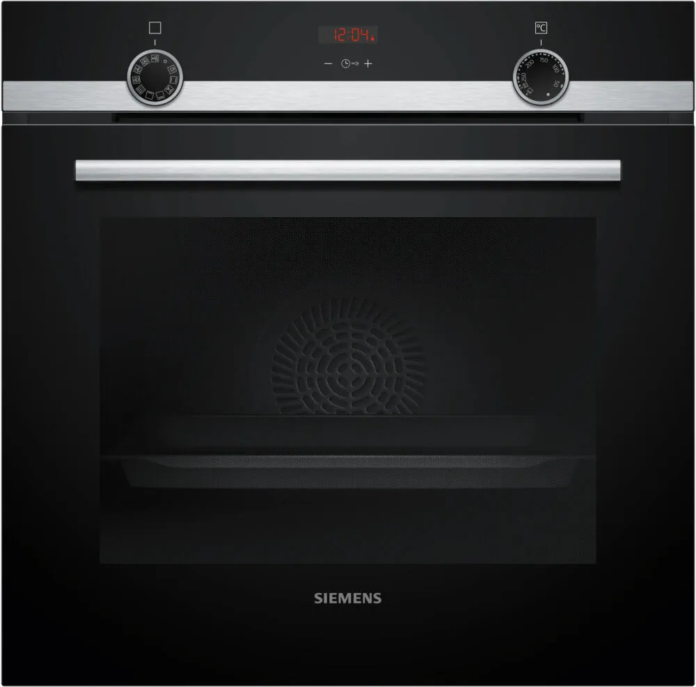 Siemens iQ300 HB554AER3F fırın 71 l 3600 W Siyah, Paslanmaz çelik