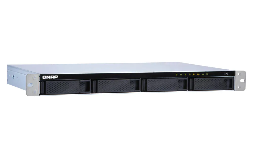 QNAP TS-431XeU NAS Yatay (1U) Annapurna Labs Alpine AL-314 8 GB DDR3 8 TB HDD QNAP Turbo System Siyah, Paslanmaz çelik Thumbnail 4