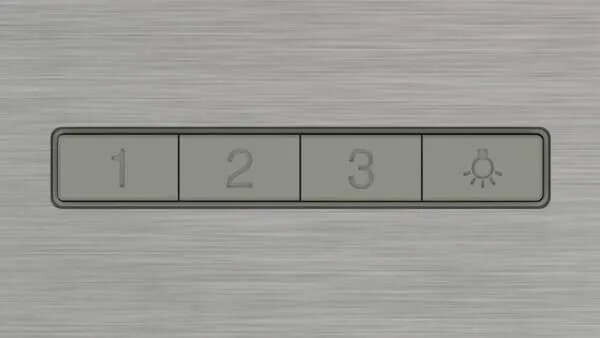 Bosch DWB93BC30 ocak bacası Duvara monteli Paslanmaz çelik 400 m³/Saat Thumbnail 2