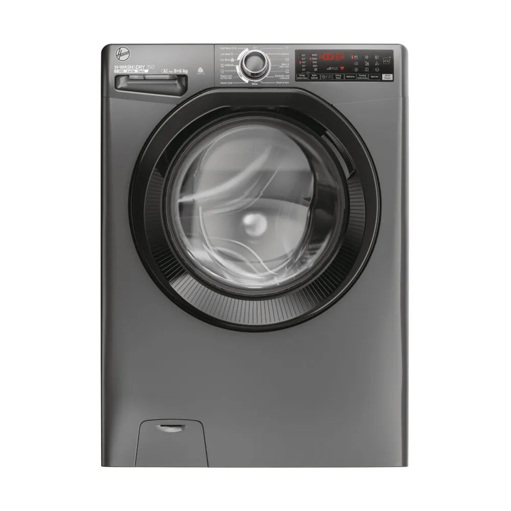 Hoover H-WASH&DRY 350 H3DPS4866TAMBR80 çamaşır kurutma makinesi Solo Önden yüklemeli Antrasit Kurutmalı Çamaşır Makinesi