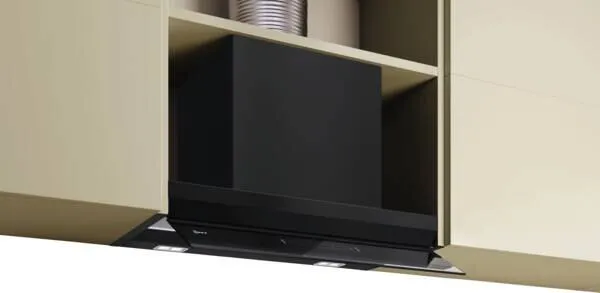 Neff D67XDP2S0 ocak bacası Alttan-gömme Siyah 699 m³/Saat Davlumbaz ve Aspiratö
