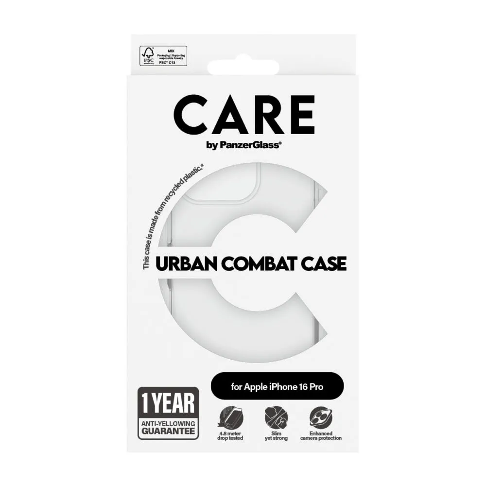 PanzerGlass CARE™ by PanzerGlass® Urban Combat Case Transparent iPhone 16 Pro 1354 Thumbnail 4