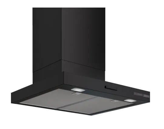 Bosch DWB65CC60 ocak bacası Duvara monteli Siyah 594 m³/Saat Davlumbaz ve Aspiratö