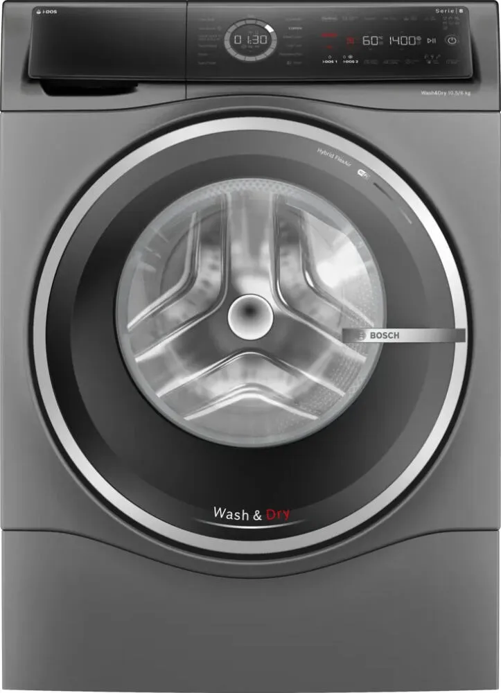Bosch Serie 8 WNC254ARGB çamaşır kurutma makinesi Solo Önden yüklemeli Gri Kurutmalı Çamaşır Makinesi