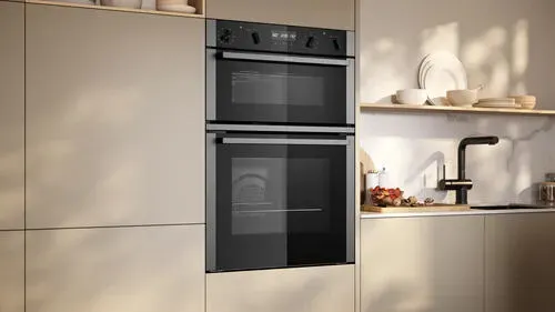 Neff N 50 U2ACH7AN7B fırın 71 l Siyah, Paslanmaz çelik Thumbnail 4