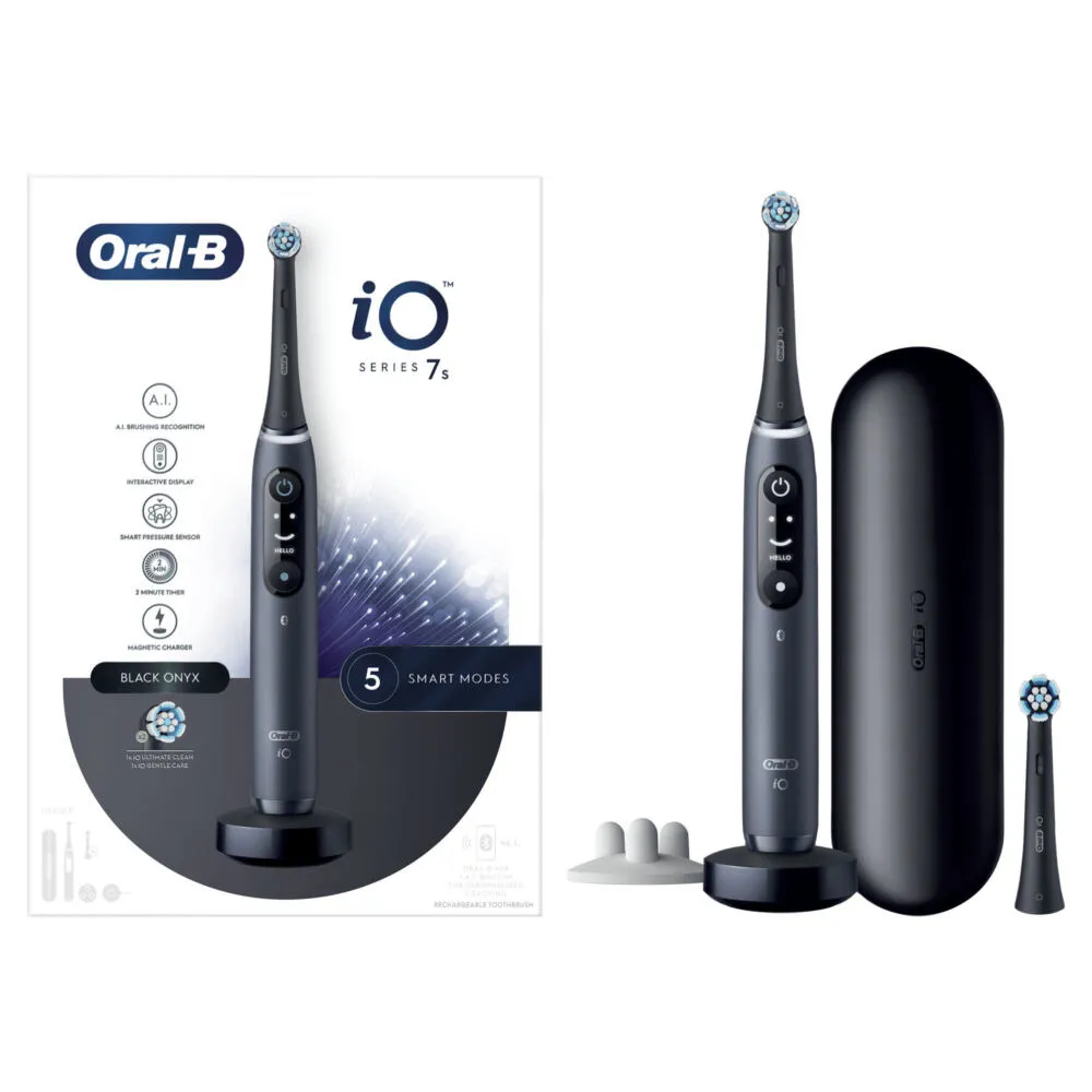 Oral-B iO 7S Yetişkin Titreşimli diş fırçası Siyah Thumbnail 1