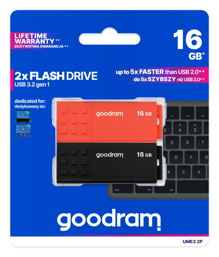 Goodram 2-PACK UME3-0160MXR11-2P 32 GB USB 3.2 Flash Bellek Thumbnail 7