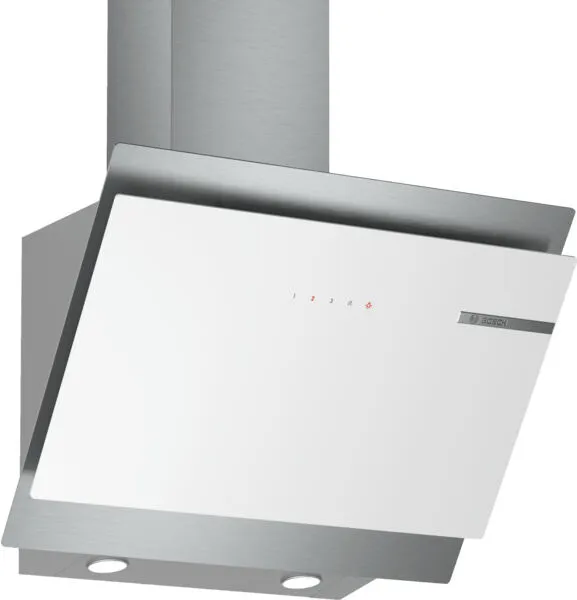 Bosch Serie 6 DWK68AK20T ocak bacası Duvara monteli Beyaz 578 m³/Saat Davlumbaz ve Aspiratö
