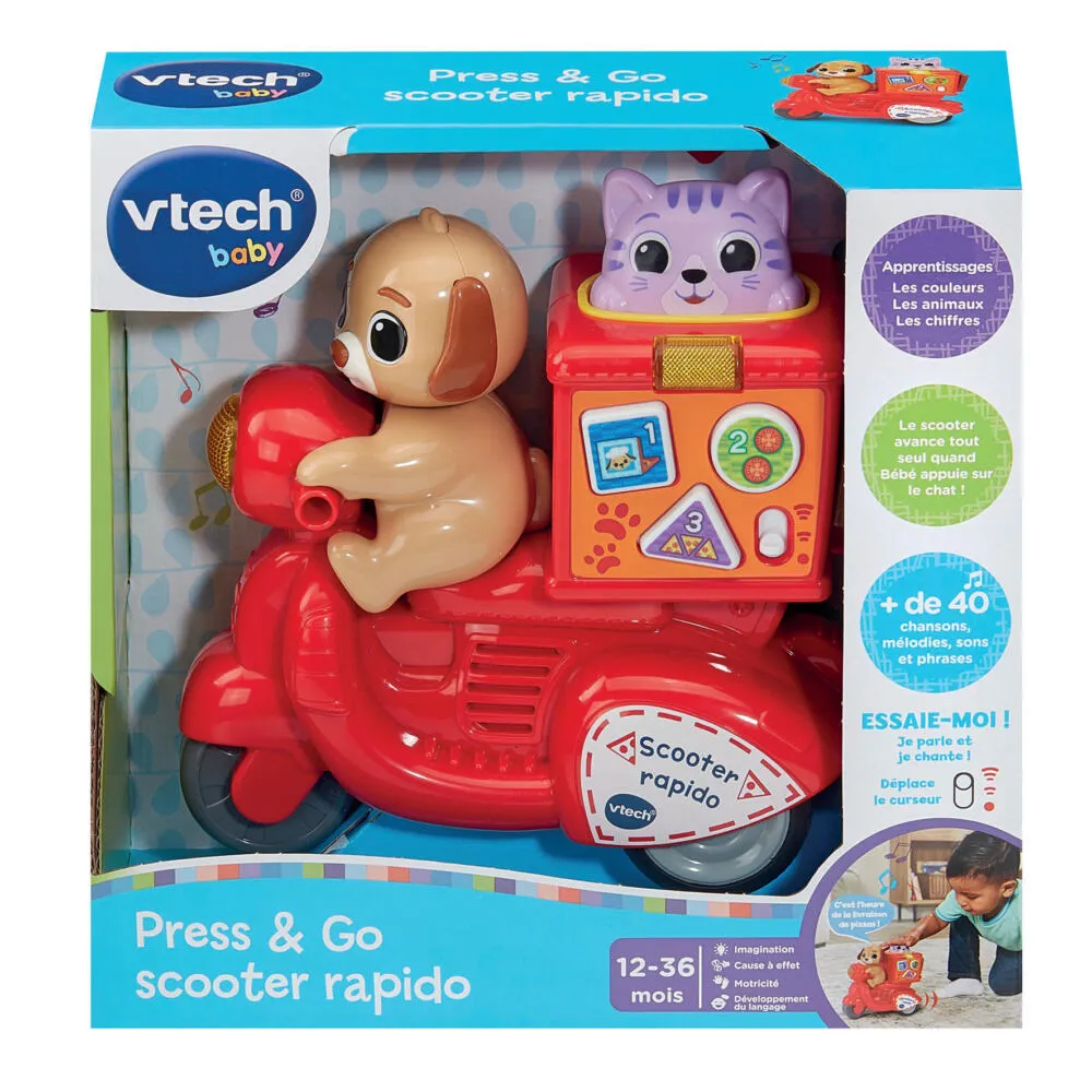 VTech Baby Press & Go Scooter Rapido 80-586605 Thumbnail 5