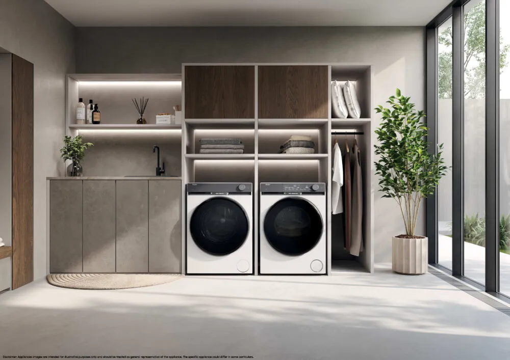 Haier HD90-BQ387U1 kurutucu Solo Önden yüklemeli 9 kg Beyaz Thumbnail 5
