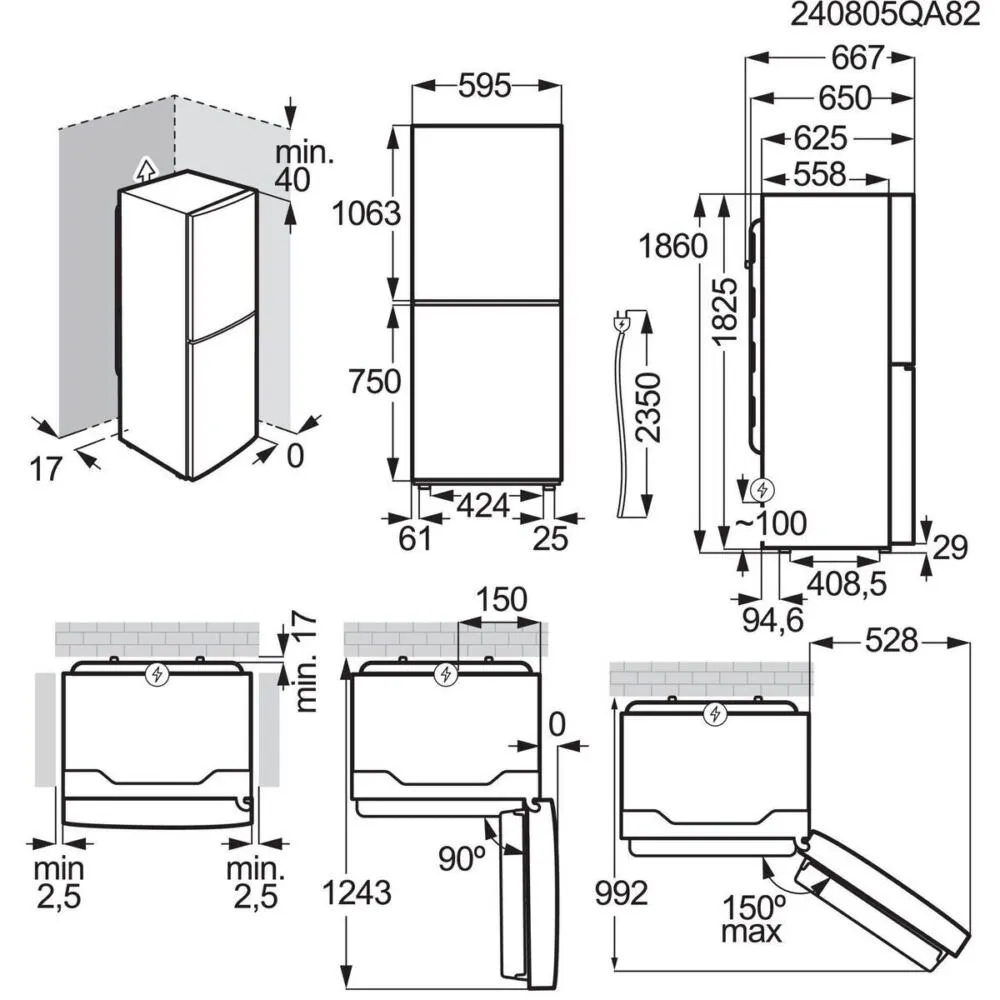 Electrolux LNT6ME32U2 925 993 560 330 Litre No-Frost Buzdolabı Thumbnail 13