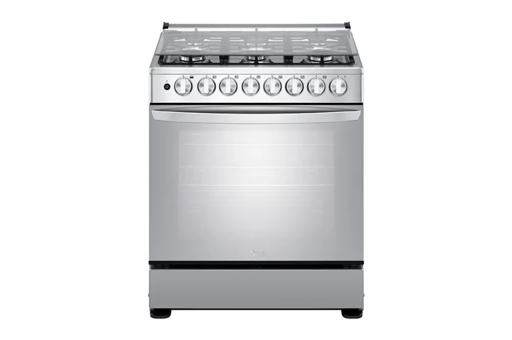 LG LRGZ5255S Ocaklı fırın Bağımsız ocak Gaz/Benzin Gaz Paslanmaz çelik