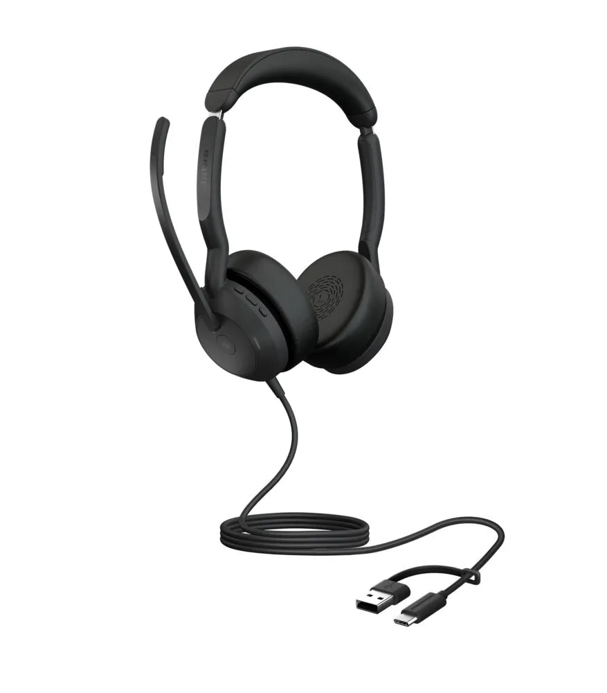 Jabra Evolve 2 50 Kulaklık Kablolu Saç bandı Ofis/Çağrı merkezi USB Type-C / USB Type-A Bluetooth Siyah Thumbnail 3