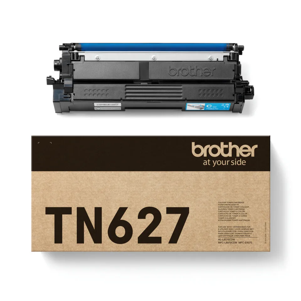 Brother TN-627C toner kartuşu 1 adet Orijinal Cam Göbeği Thumbnail 3