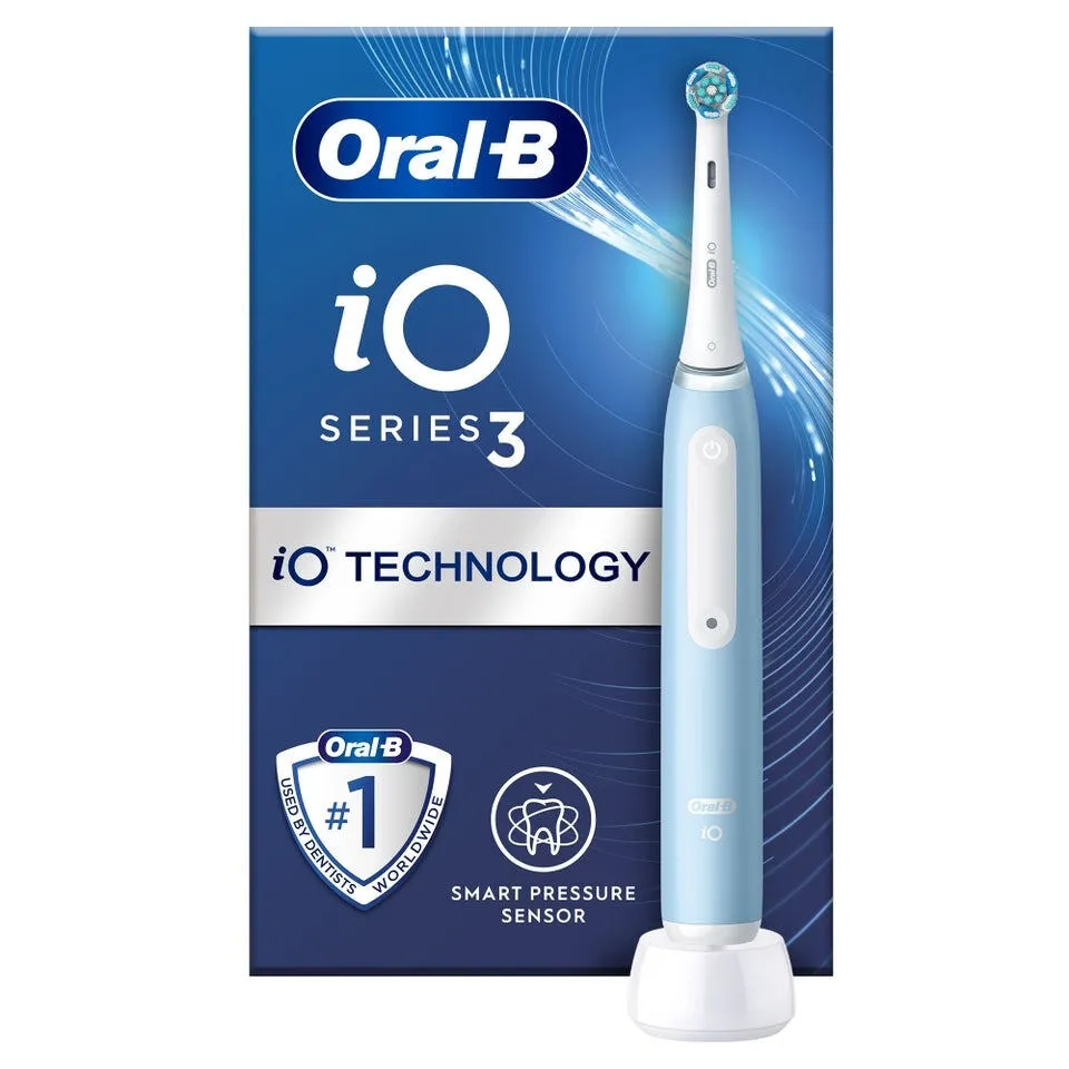 Oral-B iO Series 3 Yetişkin Döner-titreşimli diş fırçası Mavi Şarjlı Diş Fırçaları