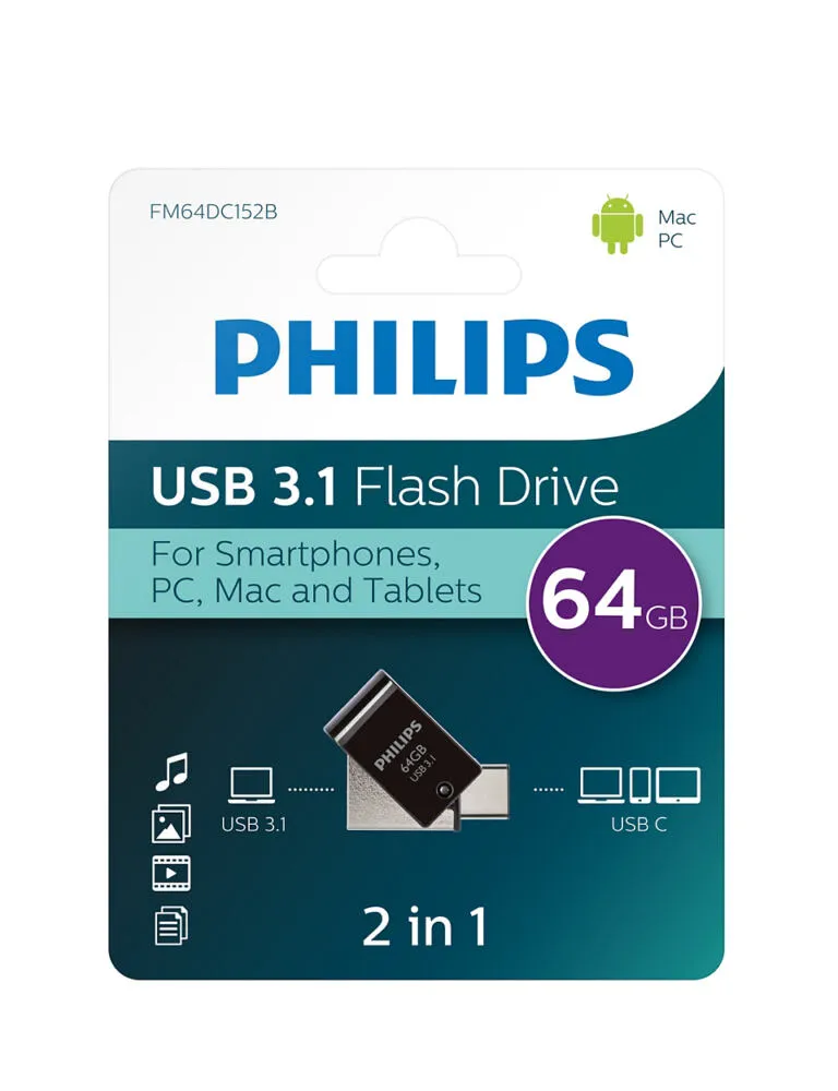 Philips FM64DC152B/00 64 GB USB 3.2 Flash Bellek Thumbnail 13